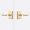 Sure-Loc Hardware Sure-Loc Hardware Levanto Privacy Rosette, Satin Brass, Smooth Grip in Satin Brass LV102 SB GRIP-SM SB - alternate 1
